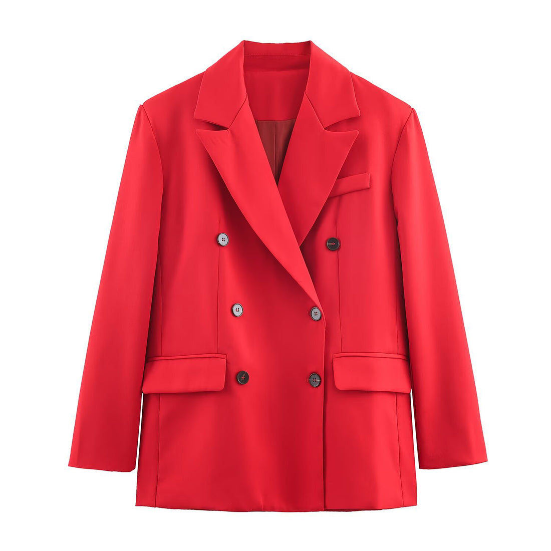 Damen Ausgestellter Midirock mit hoher Taille und Teilungsnähten Echoarchiv
