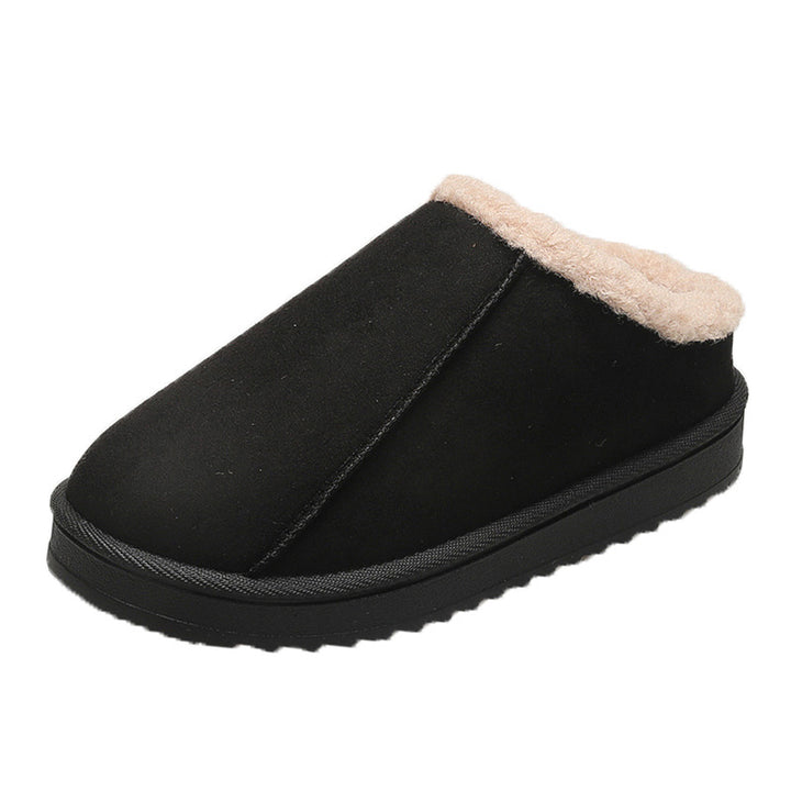 Damen Gefütterte Winter‑Slipper mit Kunstfellbesatz und profilierter Gummisohle Echo Archiv