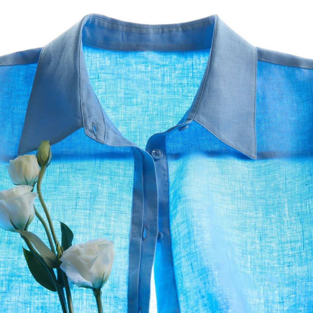 Damen Luftige Leinenbluse Echoarchiv