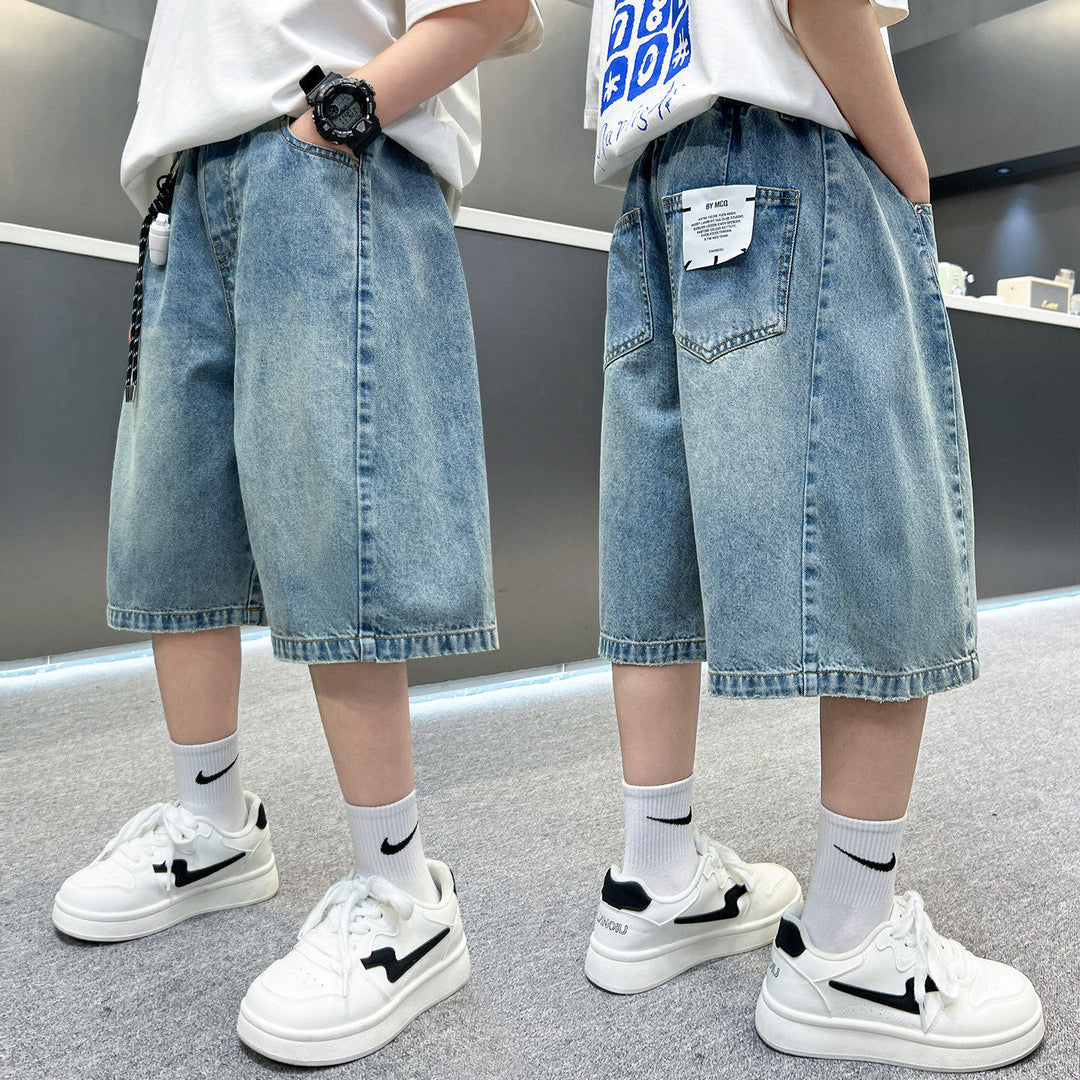 Unisex Baggy-Shorts aus leichtem Denim Echo Archiv
