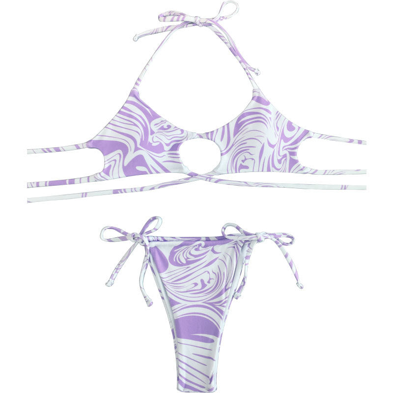 Damen Cut-Out Bikini mit verstellbaren Trägern Echo Archiv