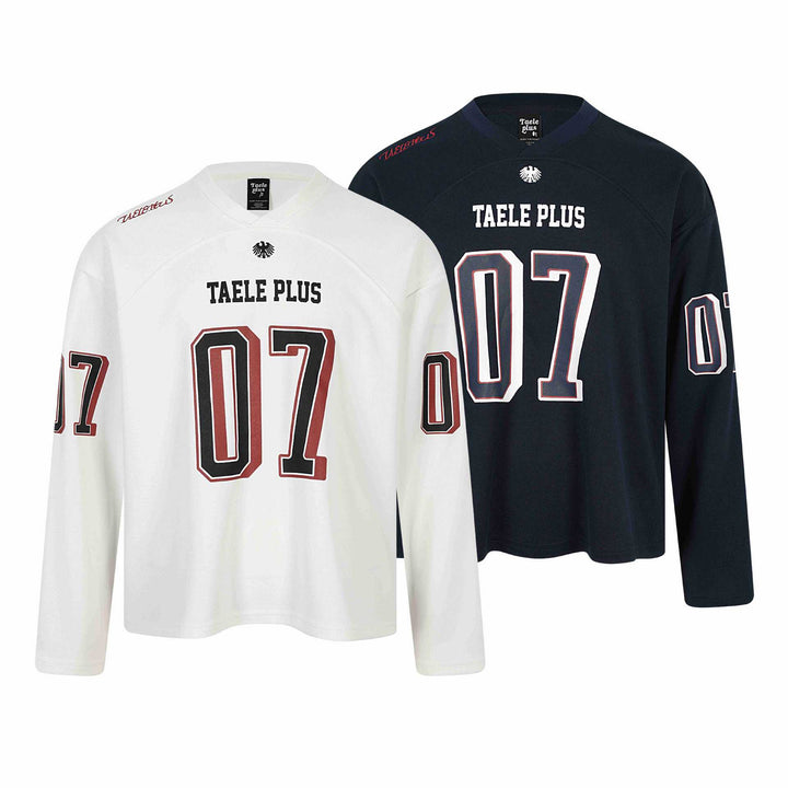 Unisex Sportliches Oversize‑Hockey‑Trikot mit Mesh‑Struktur, Nummernprint und V‑Notch‑Kragen Echoarchiv