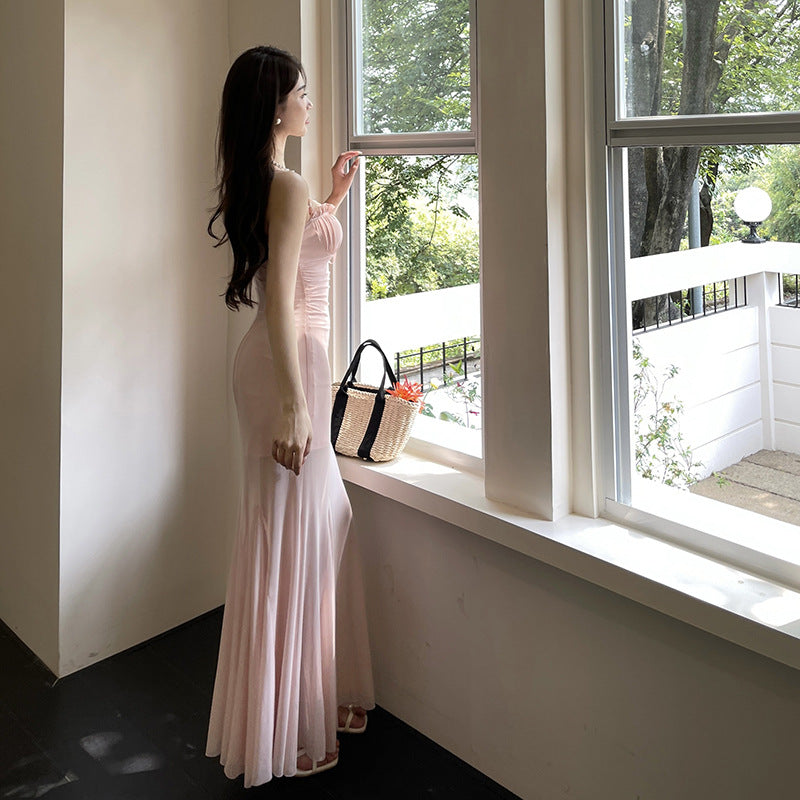 Damen Elegantes Maxikleid mit raffinierten Rüschendetails Echo Archiv