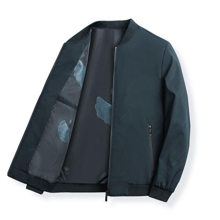 Herren modische Übergangsjacke mit praktischem Stehkragen Echoarchiv