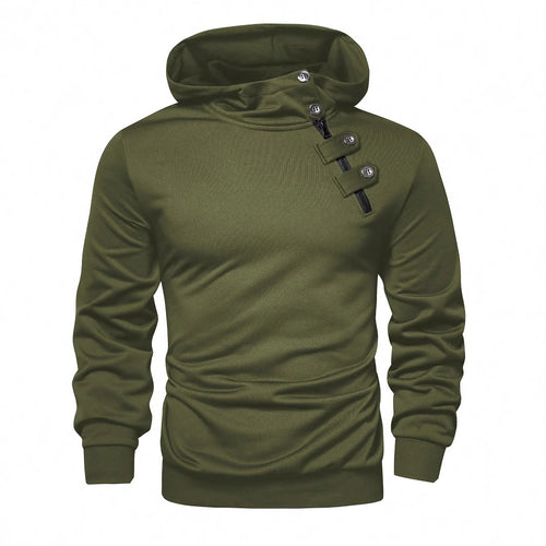 Herren Hoodie mit innovativem Kragen und praktischer Taschenlösung Echoarchiv