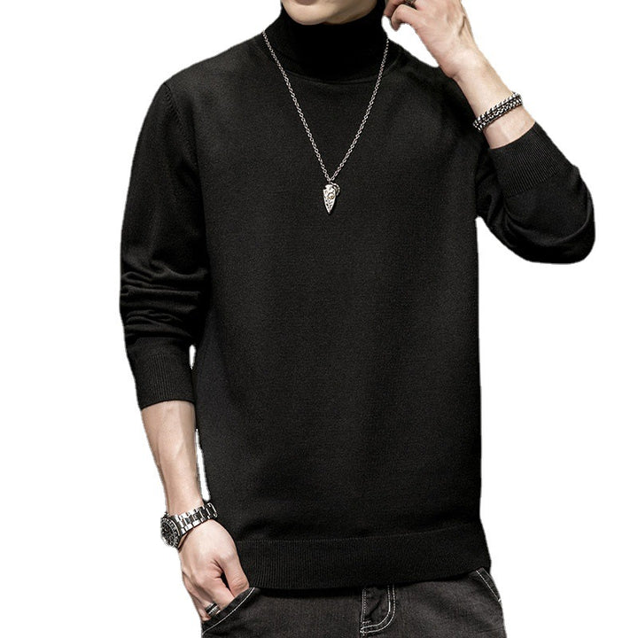 Herren Modischer Rollkragenpullover aus weichem Material Echoarchiv