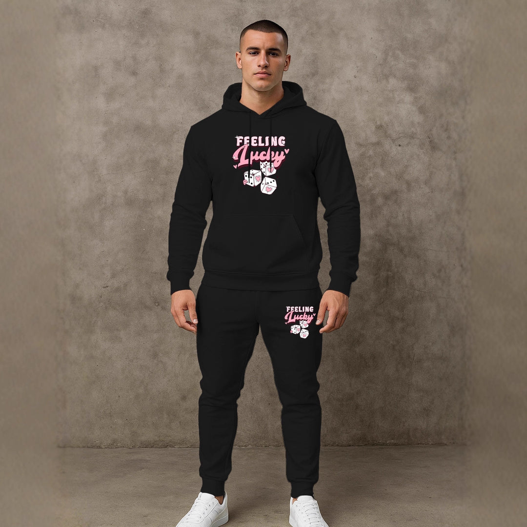 Herren Sportliches Hoodie- und Jogginghosen-Set Echoarchiv