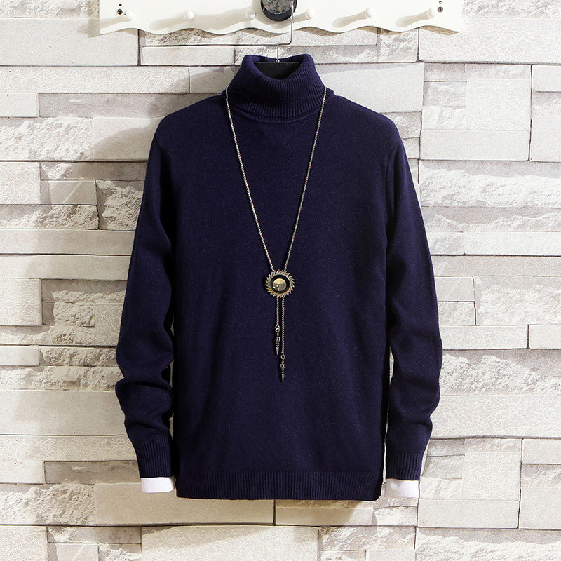 Herren Rollkragenpullover aus hochwertigem Strickmaterial Echoarchiv