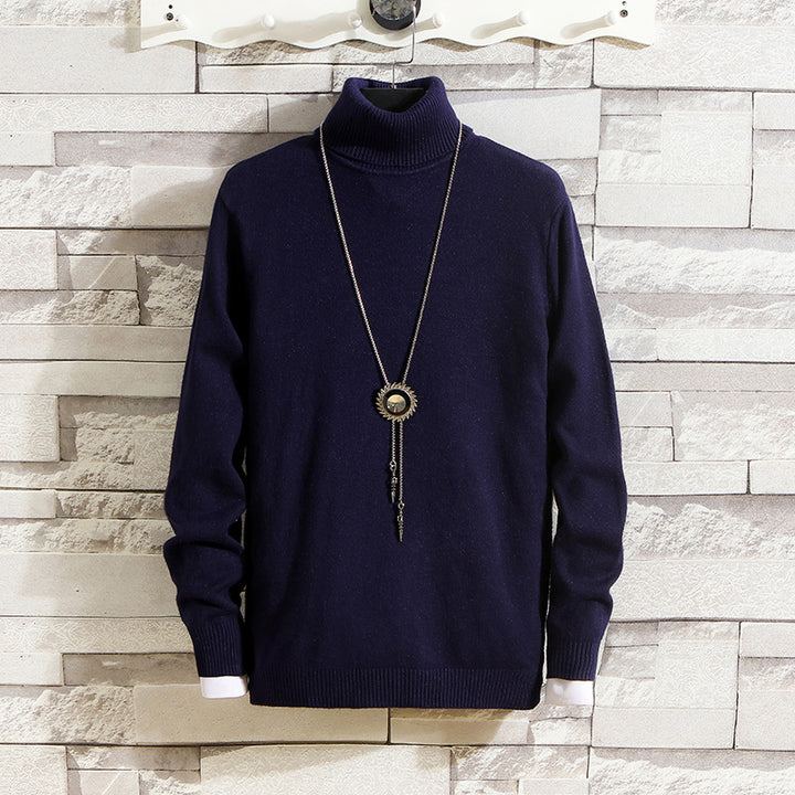 Herren Rollkragenpullover aus hochwertigem Strickmaterial Echoarchiv