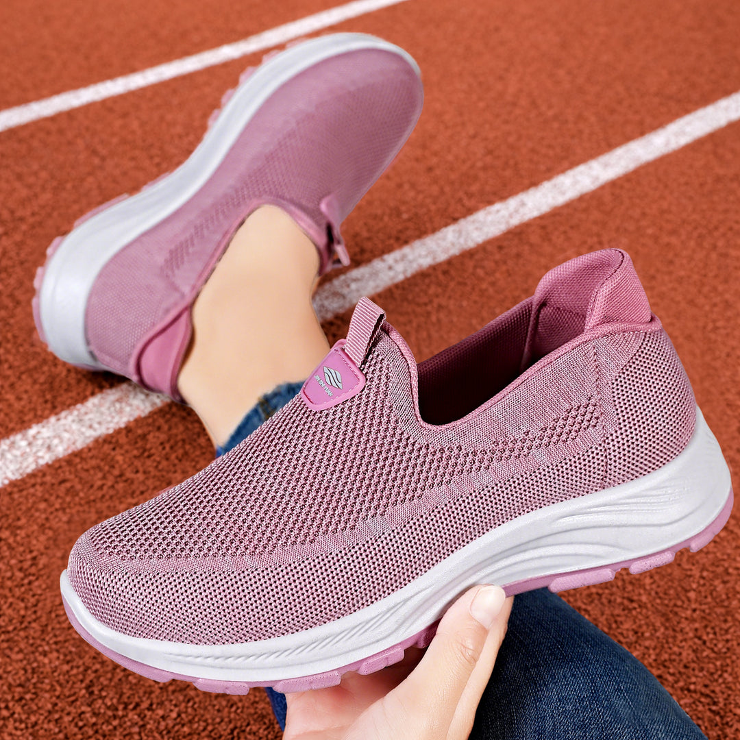 Damen nan nahtloser Strick-Comfort Slip-On Sneaker mit elastischem Einstieg und stoßdämpfender EVA-Zwischensohle Echo Archiv