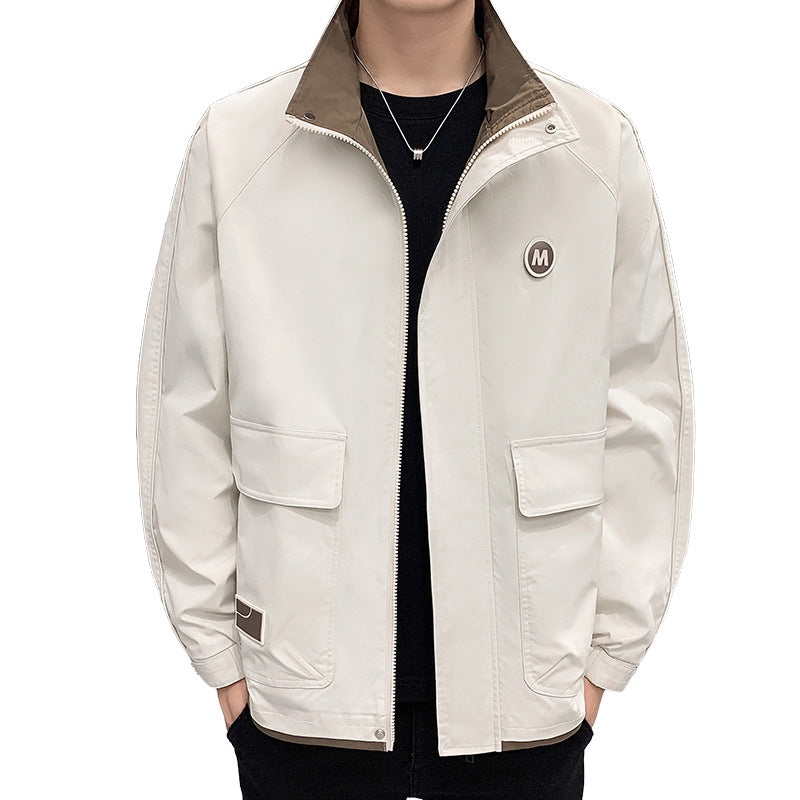Herren Leichte Übergangsjacke mit versteckten Taschen Echo Archiv