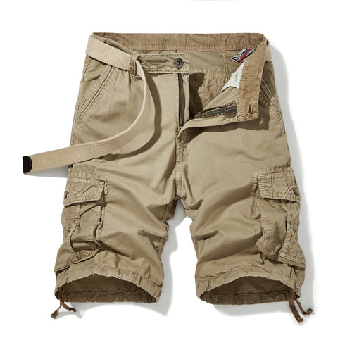 Herren Cargo-Shorts mit verstellbarem Gürtel und mehreren Seitentaschen Echoarchiv