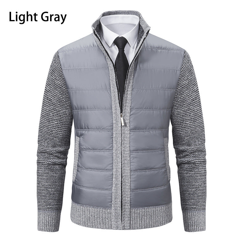 Herren Sportliche Hybridjacke mit feuchtigkeitsregulierendem Material und modernem Strickdesign Echoarchiv