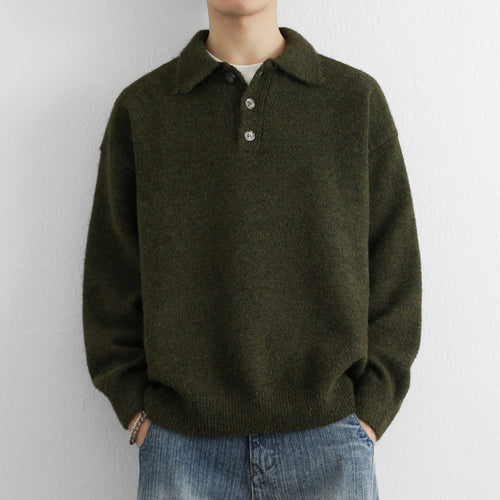 Herren Pullover mit modernem Kragen Echoarchiv