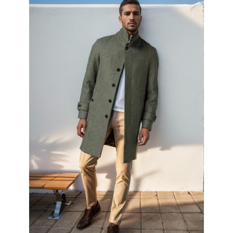 Herren zeitloser und eleganter Trenchcoat Echoarchiv