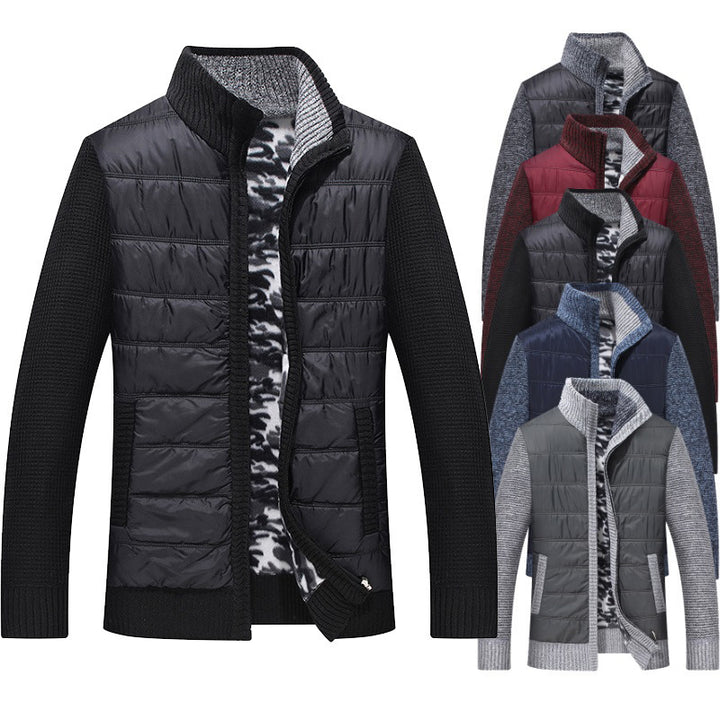 Herren Steppjacke mit hohem Kragen und gefütterten Ärmeln Echoarchiv