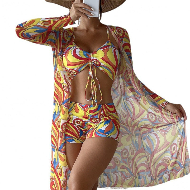 Damen Bikiniset mit lässigem Strandcover Echo Archiv