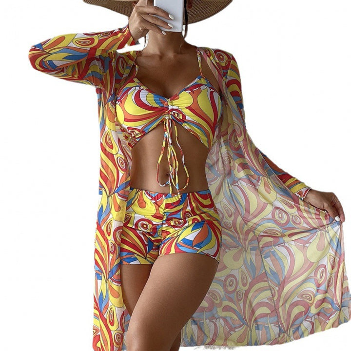 Damen Bikiniset mit lässigem Strandcover Echo Archiv