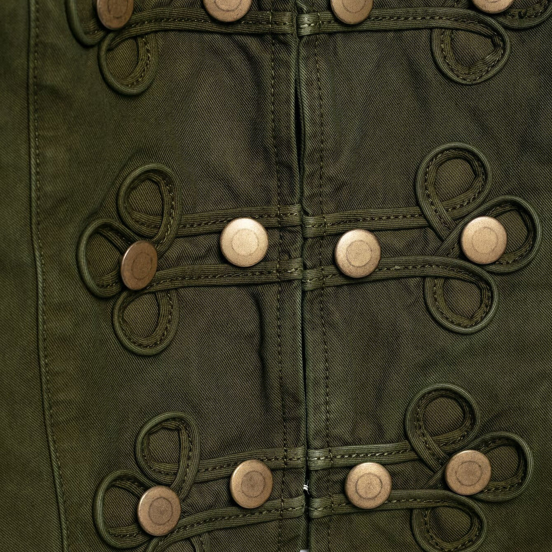 Damen Cropped Husarenjacke mit Zierkordeln und Stehkragen Echoarchiv