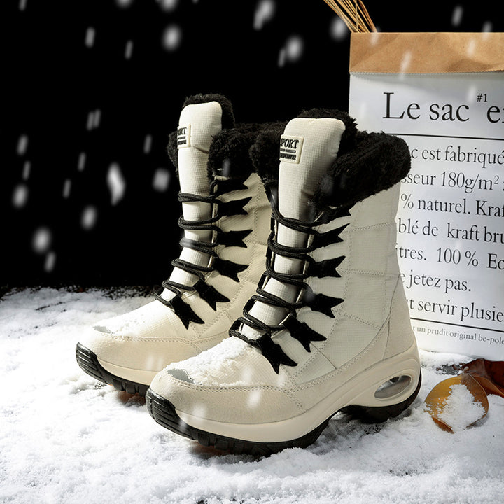 Damen Thermo-Schneestiefel mit gesteppter Isolierung, Teddyfutter und griffiger Profilsohle Echo Archiv
