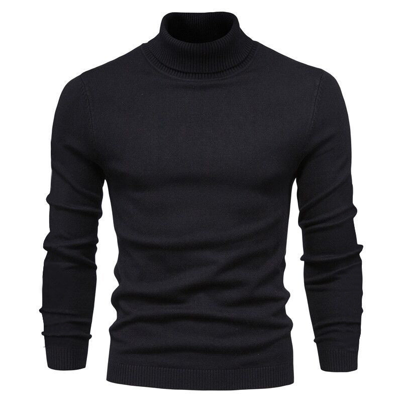 Herren nan schmal geschnittener Rollkragenpullover aus Merino-Baumwollmix mit hohem Kragen Echo Archiv