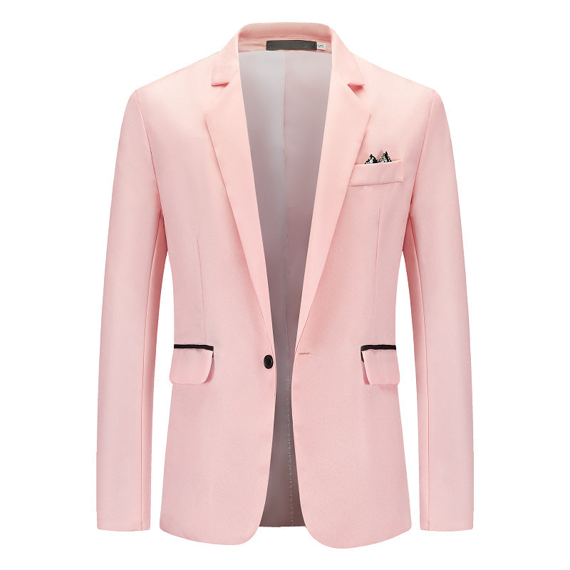 Herren Eleganter Anzugblazer mit feiner Struktur und modernem Schnitt Echoarchiv