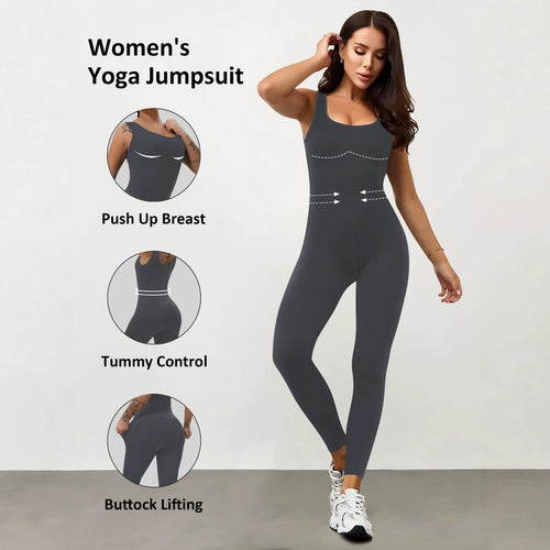 Damen Shaping-Yoga-Einteiler mit Push-Up-Bust, Taillenformung und Po-Lifting – Solévia