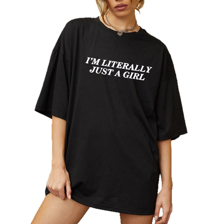 Damen Oversized Statement T-Shirt mit kreativem Schriftzug Echo Archiv