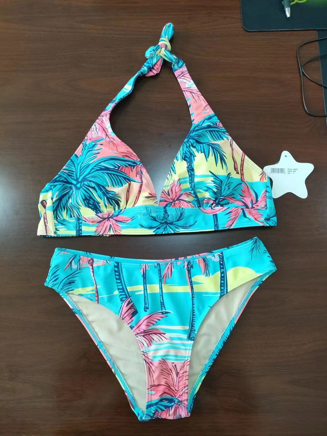 Damen Triangel-Bikini mit kreativem Knotendesign Echo Archiv