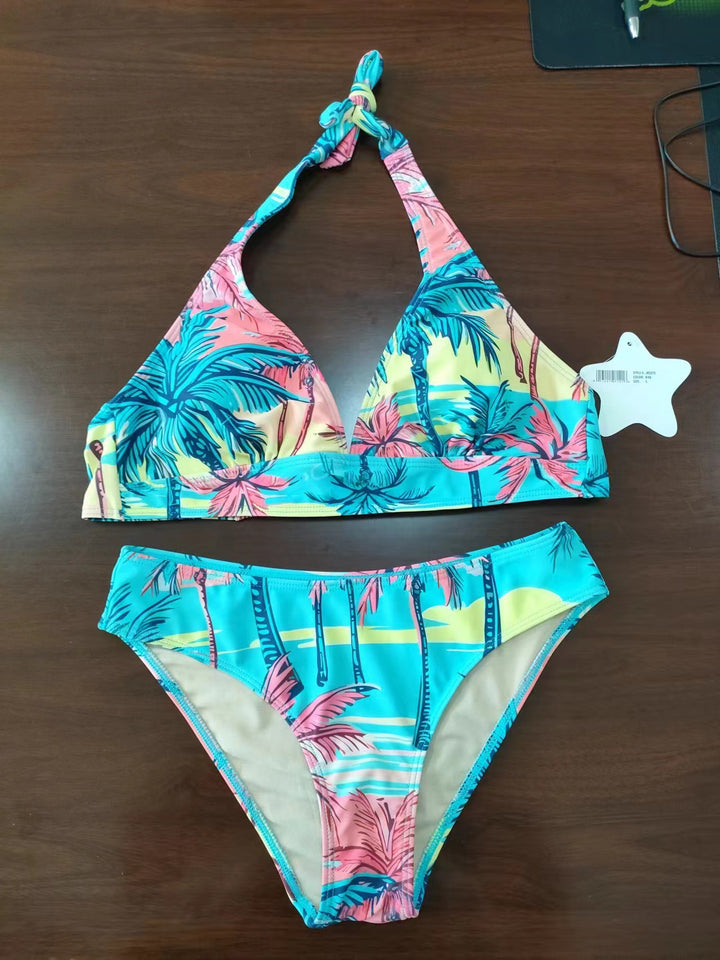 Damen Triangel-Bikini mit kreativem Knotendesign Echo Archiv