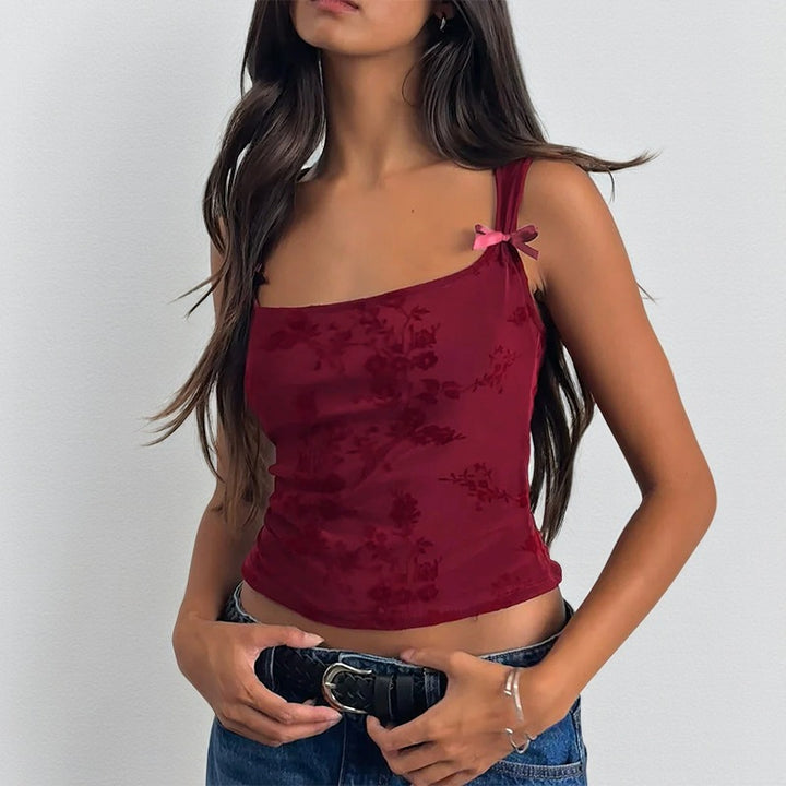 Damen Blumendesign Crop-Top Echo Archiv
