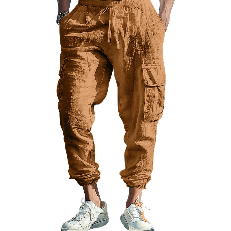 Herren Cargo-Hose mit mehreren praktischen Seitentaschen und elastischem Bund Echoarchiv