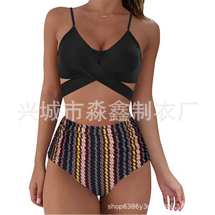 Damen Crop-Top Bikini-Set mit geflochtenem Design Echo Archiv