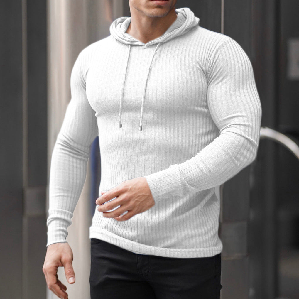 Herren Hoodie mit feuchtigkeitsregulierender Baumwollmischung und strukturiertem Design Echoarchiv