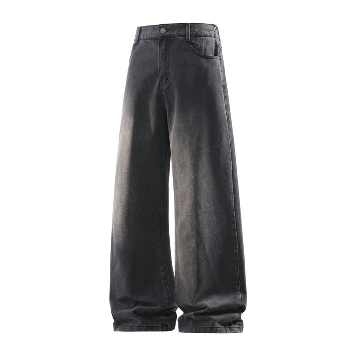 Damen Weite Baggy-Jeans mit hoher Taille, extra weitem Bein und Vintage-Waschung Echoarchiv