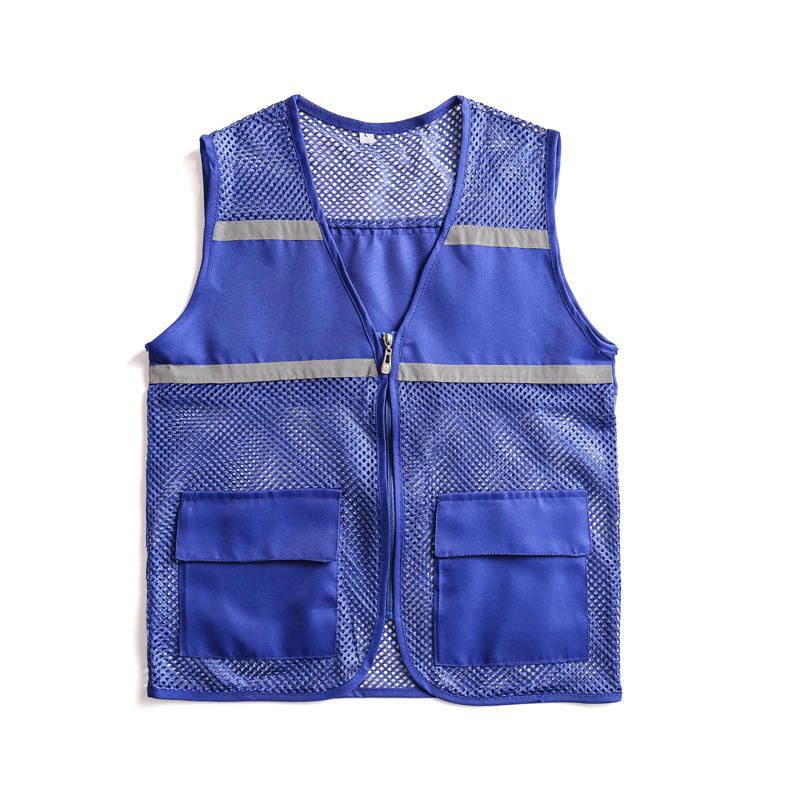 Unisex Sichtbare Utility-Weste mit atmungsaktivem Mesh, Reflektorbändern und großzügigen Fronttaschen Echoarchiv