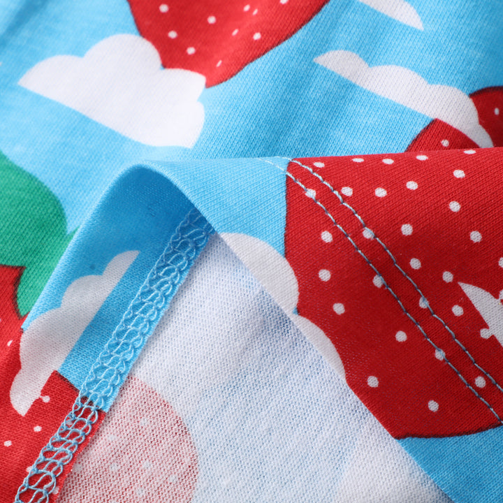 Mädchen Sommerkleid mit fröhlichem Erdbeer-Print Echo Archiv