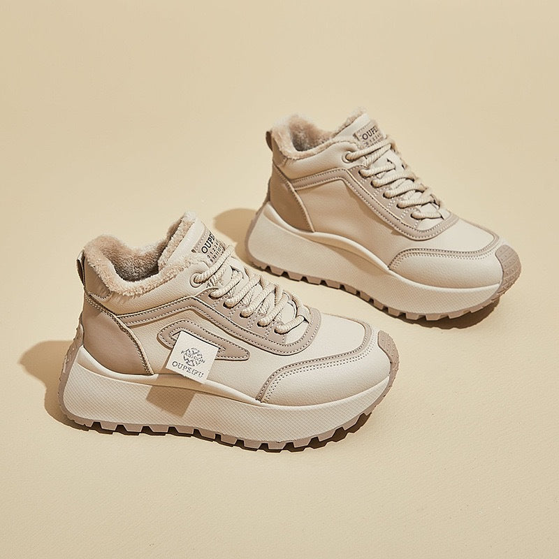 Damen Sportliche High-Top Sneakers mit kuscheligem Futter und rutschfester Sohle Echo Archiv