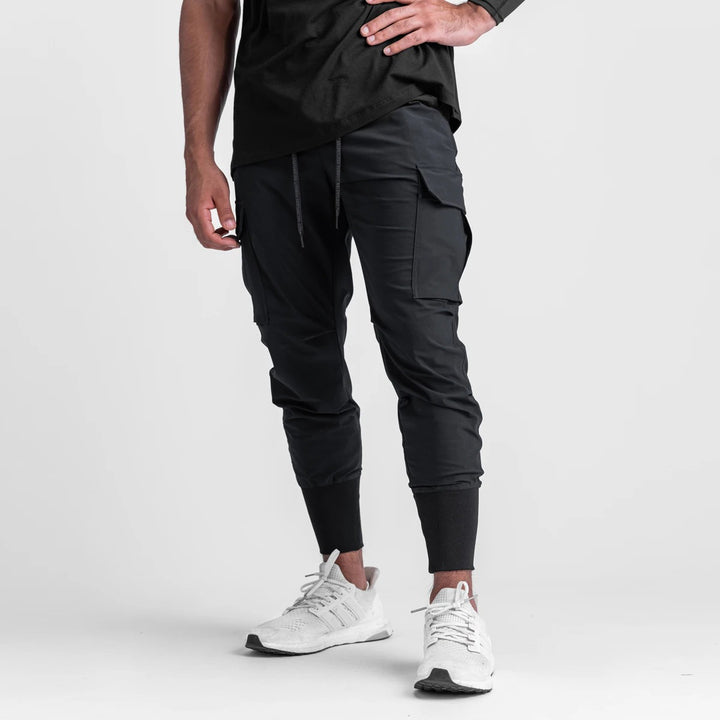 Herren stylische Cargo-Jogginghose mit elastischen Bündchen Echoarchiv