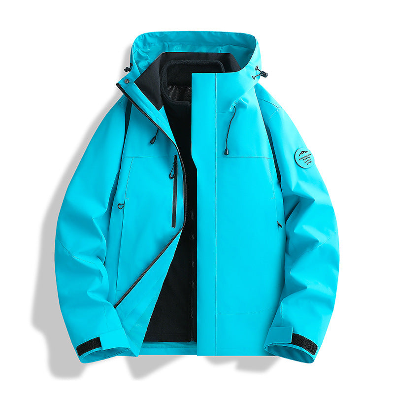Herren Atmungsaktive, Wasserdichte Softshell-Jacke mit Fleecefutter und Kapuze Echo Archiv