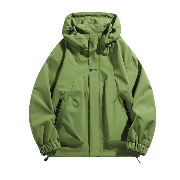 Herren Funktionsjacke mit verstellbarem Kapuzenkragen und seitlichen Taschen Echoarchiv