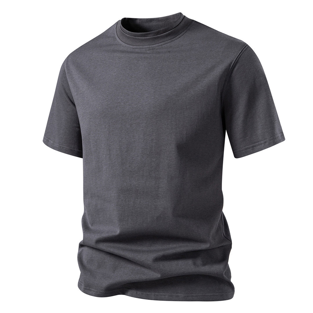 Herren Rundhalsshirt aus hochwertiger Baumwolle mit minimalistischem Design Echoarchiv