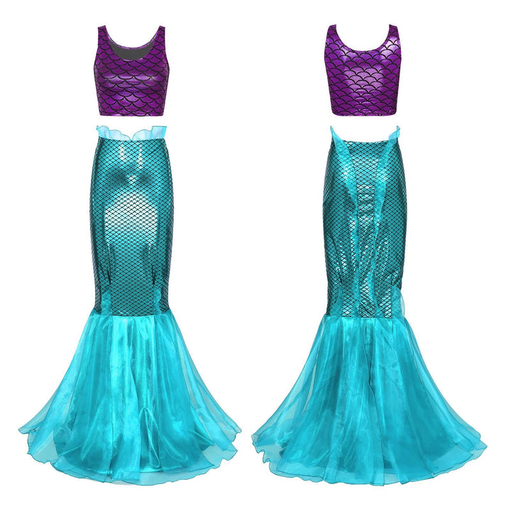 Damen Meerjungfrau-Kleid mit schimmerndem Oberteil und voluminösem Tüllrock Echo Archiv