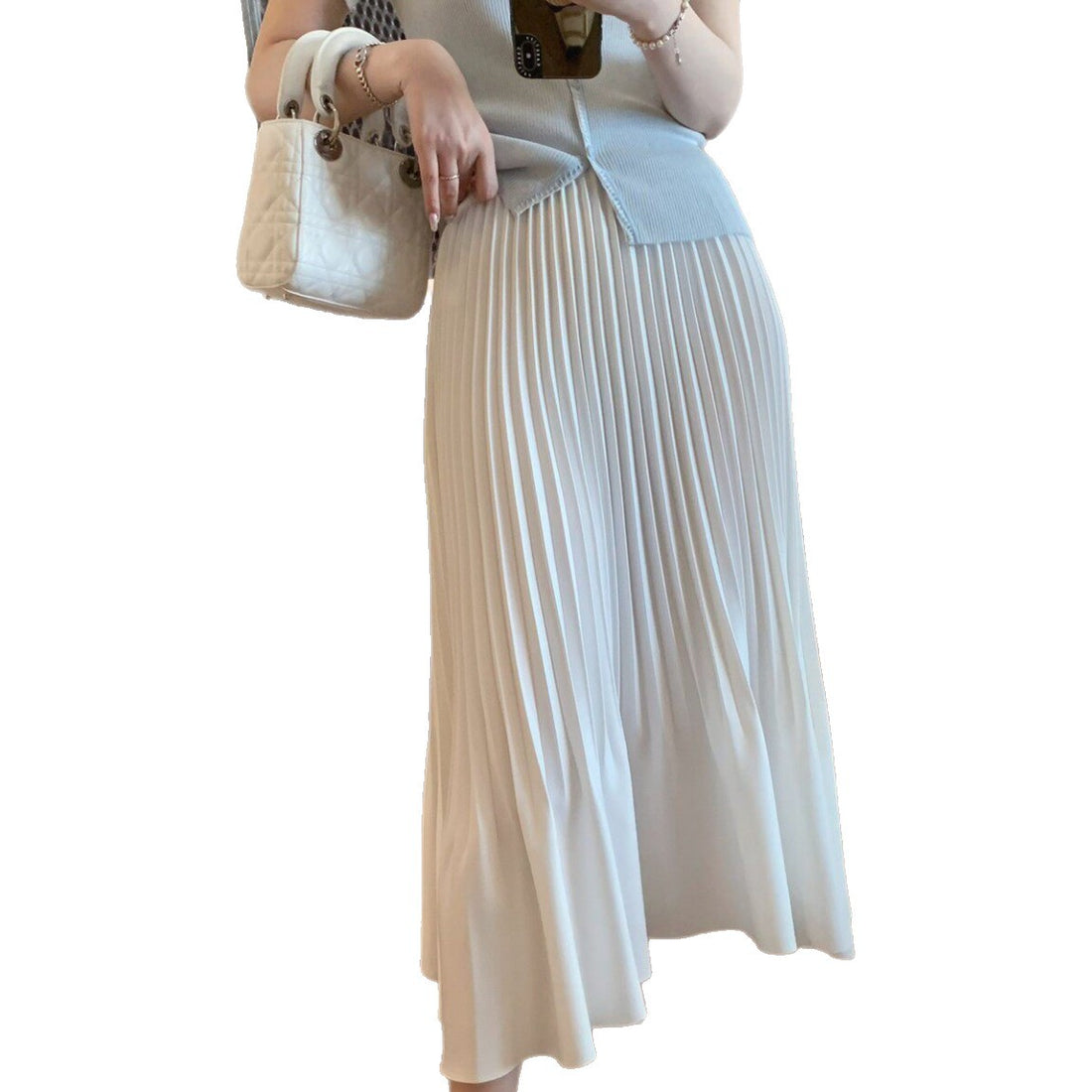 Damen Plissierter Midirock Echoarchiv