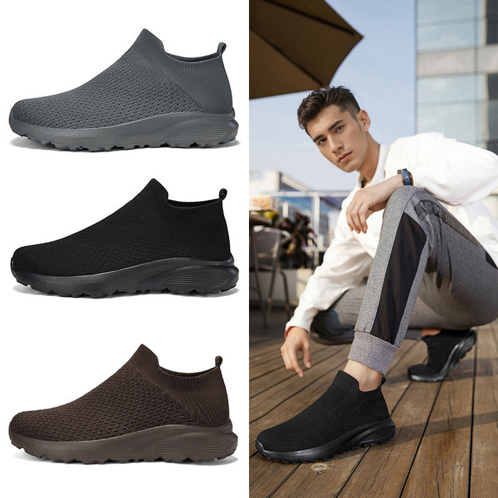 Unisex nan elastischer Strick-Schlupfschuh mit konturierter viskoelastischer Innensohle und rutschfester stoßdämpfender Laufsohle Echo Archiv