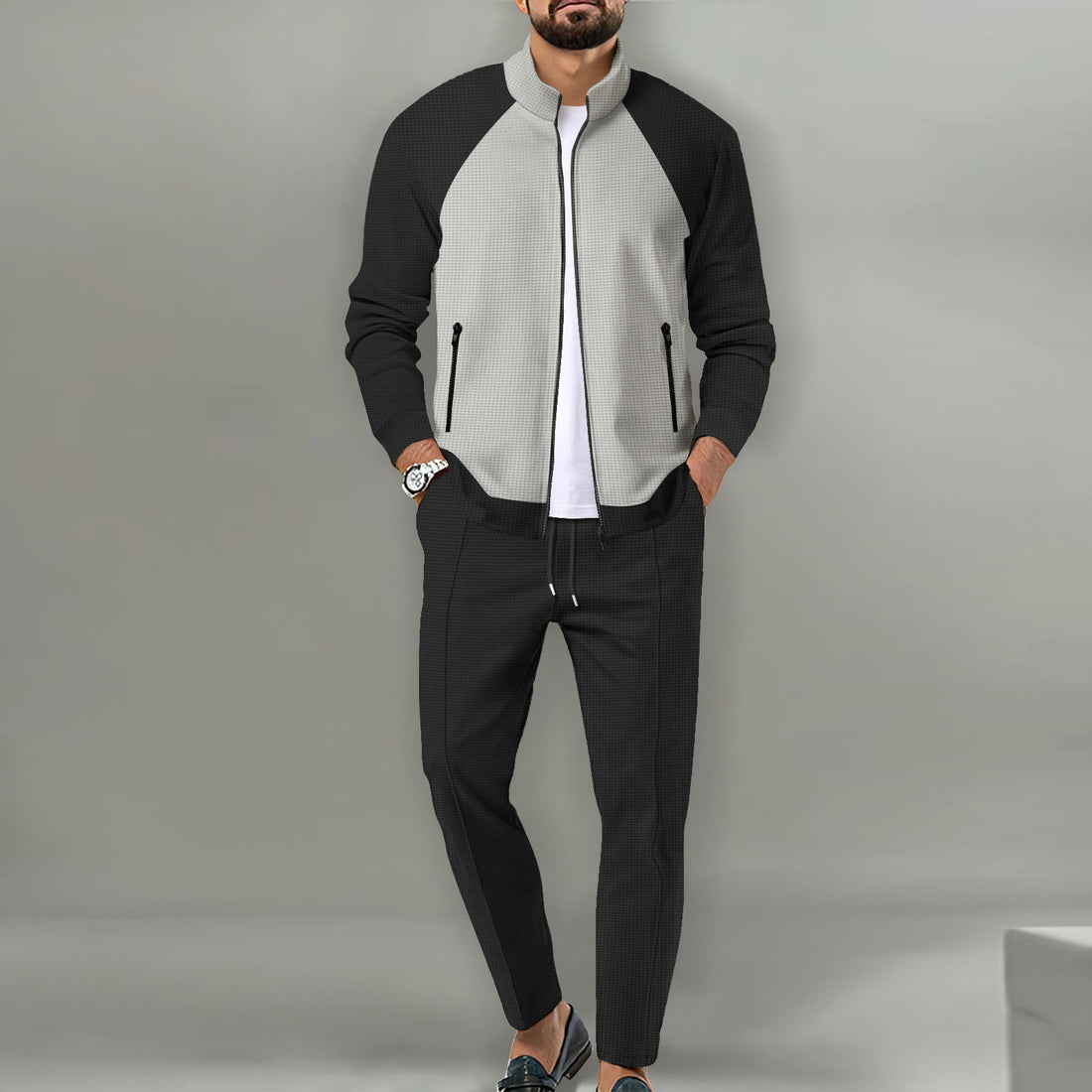 Herren Sportliche Jacke mit innovativem Strukturdesign und bequemen Passform – Taviero