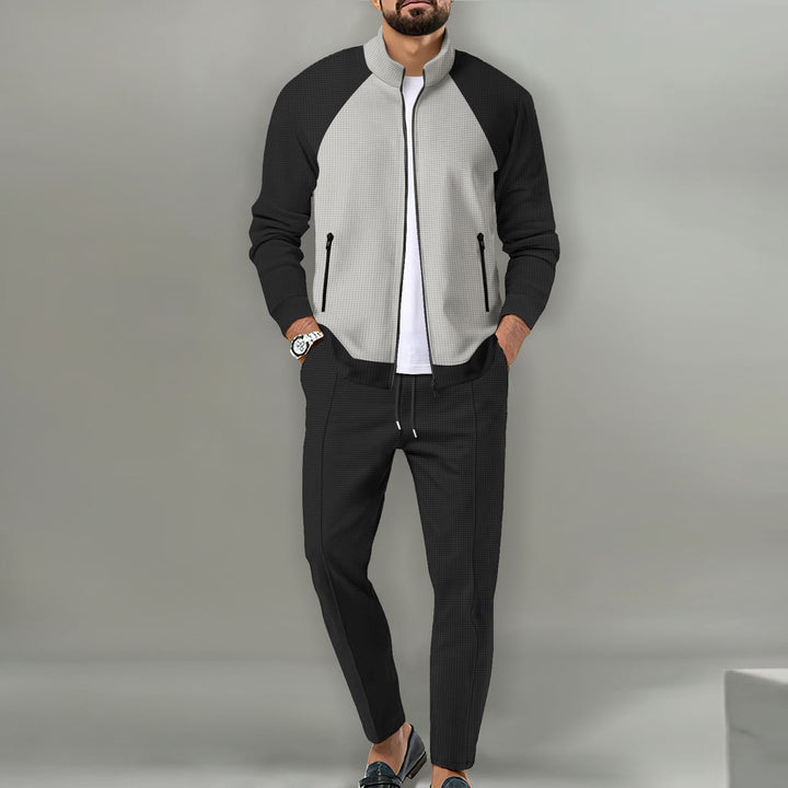 Herren Sportliche Jacke mit innovativem Strukturdesign und bequemen Passform Echoarchiv