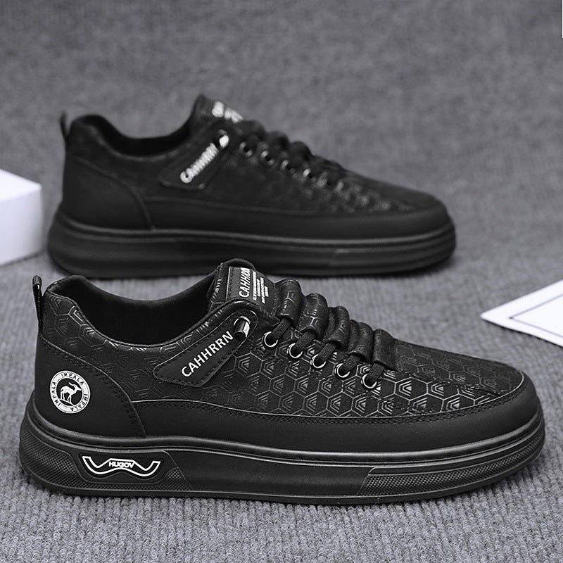 Herren Lässige Low-Top Sneaker mit geprägter Wabenstruktur und dämpfender Plateausohle Echoarchiv