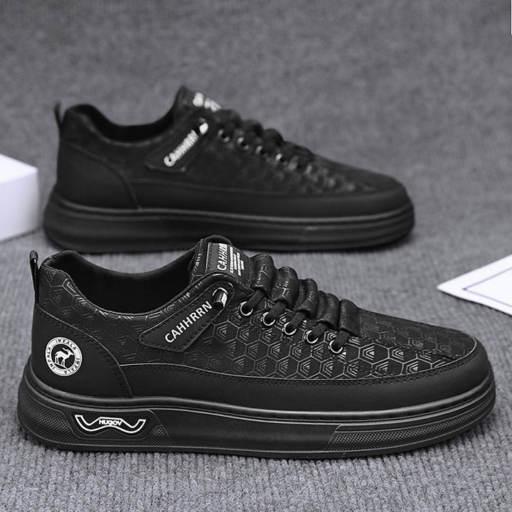 Herren Lässige Low-Top Sneaker mit geprägter Wabenstruktur und dämpfender Plateausohle Echoarchiv