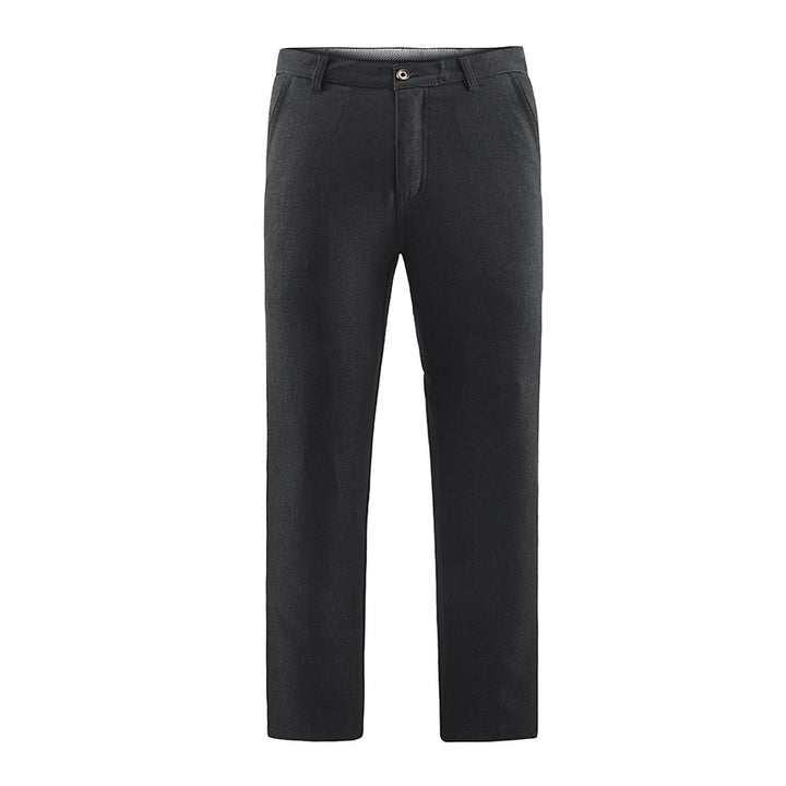 Herren Tailored-Chinohose mit geradem Bein, Gürtelschlaufen & Wiener Naht Echoarchiv